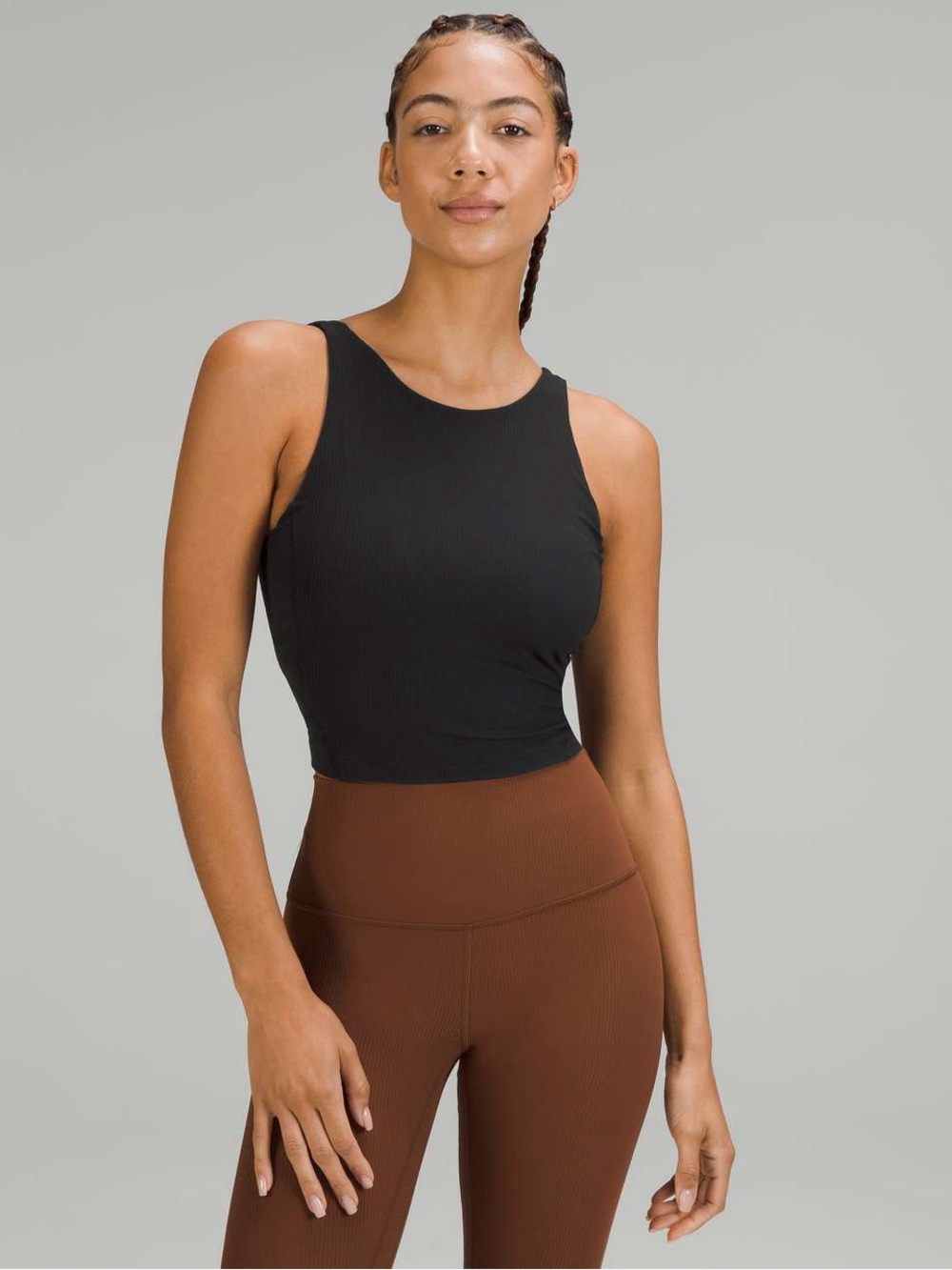 Lululemon Align Ribbed High Neck Tank - Black Size 4